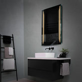 Espejo LED Vertical | Control por interruptor de pared | Luz blanca cálida - Reyze Seria Salono Model 8